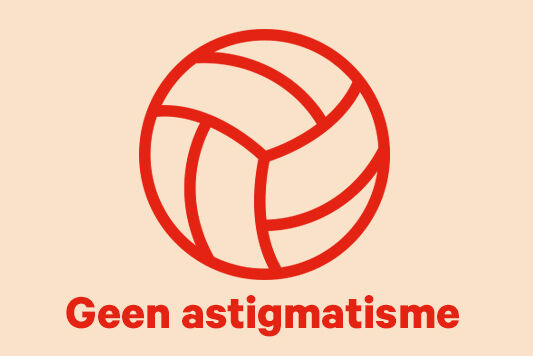 geen astigmatisme
